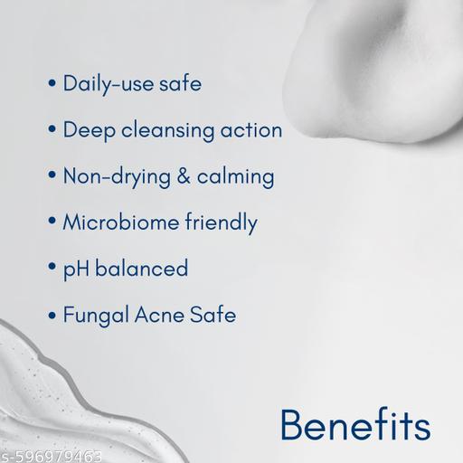 Face Wash for Oily Skin | Airy face wash for Man & Woman | Non-drying, Soap & Sulphate free | Oil, Acne, Dullness, Pore control | Microbiome friendly | With Quaternium - 73 & Prebiotic | No fragrance - Aurafashion