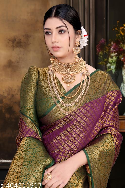 kanjivaram silk saree/new arrival saree/banarasi silk saree/banaras sadi/silky saree /silk saree/wedding saree/partywear saree/letest Exclusive banarasi saree,/women saree//jacqurd saree/kanjivaram SAREE/SOFT BANARASI saree/kanjveeram/dharamvaram silk - Aurafashion