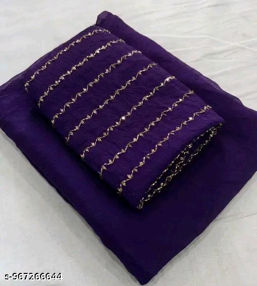 Rangoli Crush Saree with Siquence Embroidery  Blouse a popular choice for festive occasions like weddings - Aurafashion