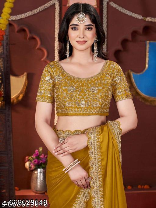 Rangoli silk embrodary work|| Women silk saree with embroidery work||Women Party wear saree|| wedding saree for women - Aurafashion