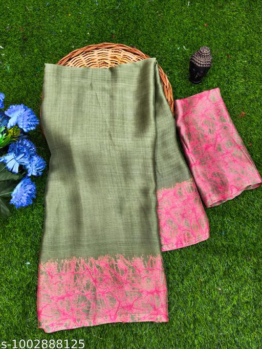 Women's Chiffon Georgette Printed Saree With Designer Border & Pallu Fancy Party Wear Saree - Aurafashion