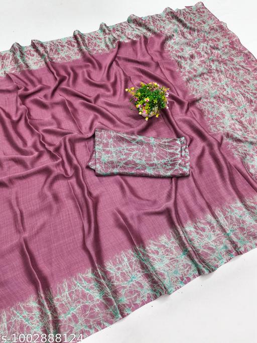 Women's Chiffon Georgette Printed Saree With Designer Border & Pallu Fancy Party Wear Saree - Aurafashion