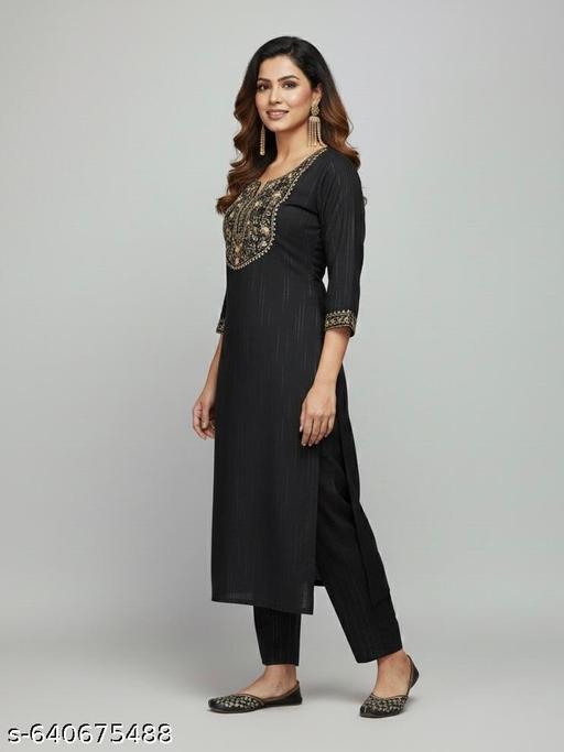 Most fashionable Cotton embroidery Work dupatta set for Women - Aurafashion