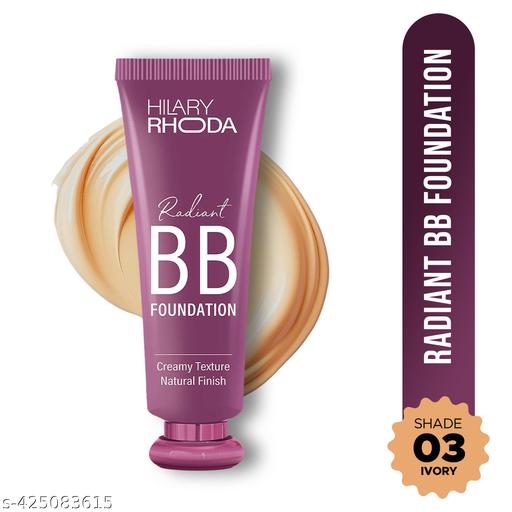 Radiant BB Foundation | Ultra-Creamy & Lightweight Formula | 9 to 5 Stay | Hides Blemishes & Dark Spots | Blends Easily | BB Cream | Dewy Finish | 60g (Ivory| Shade 03) - Aurafashion