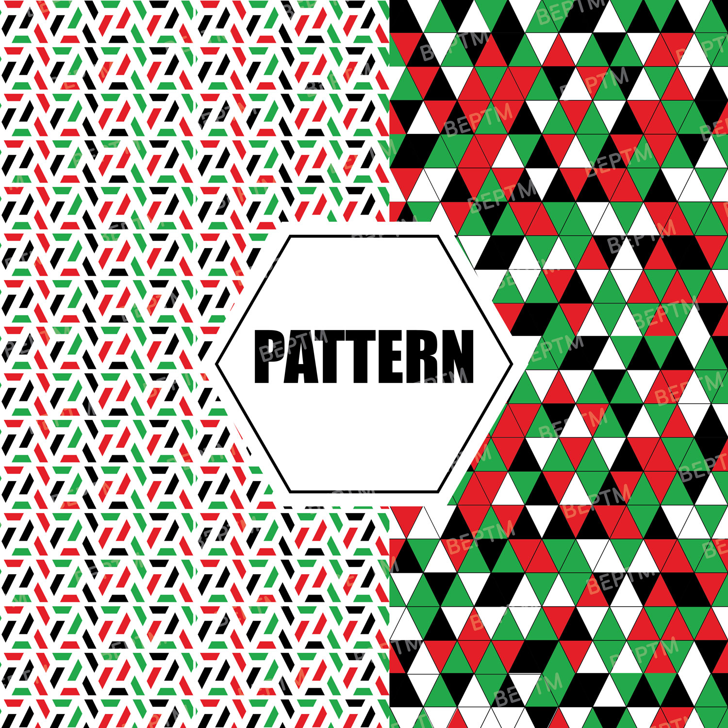 UAE National Day Seamless Geometric Patterns Bundle – Flag Colors Digital Backgrounds - Beptm Stocks