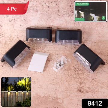 4-Piece Solar Waterproof Garden, Stair & Railing Lights - Nova Cart