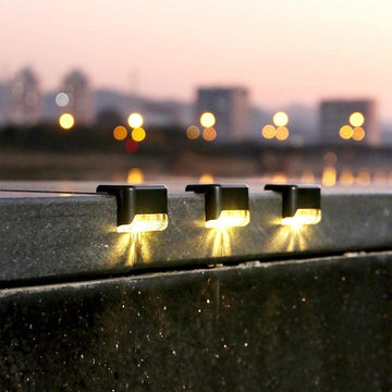4-Piece Solar Waterproof Garden, Stair & Railing Lights - Nova Cart