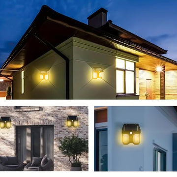 Outdoor Solar Wall Lamp Waterproof High Quality Induction Garden Night Lamp 1 Pc - Nova Cart