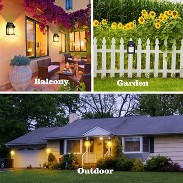 Solar Wall Lamp – Wireless Outdoor Light with Motion Sensor & 3 Modes - Nova Cart