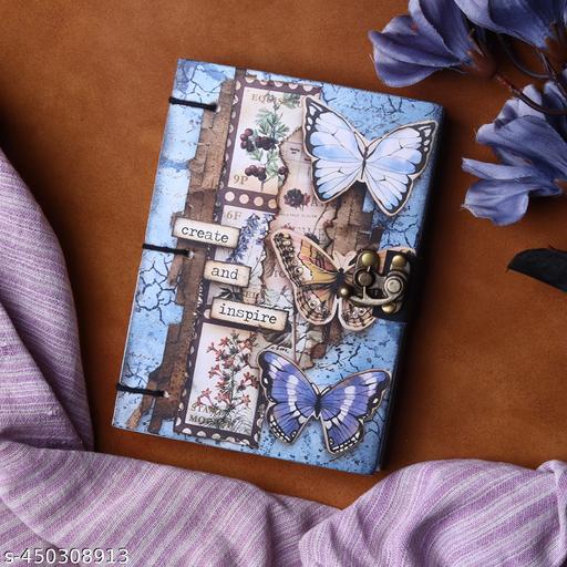 RS KRAFTS Create & Inspire Print special binding A5 Diary Un-Ruled 200 Pages (Multicolor) 7x5 inch - Nova Cart
