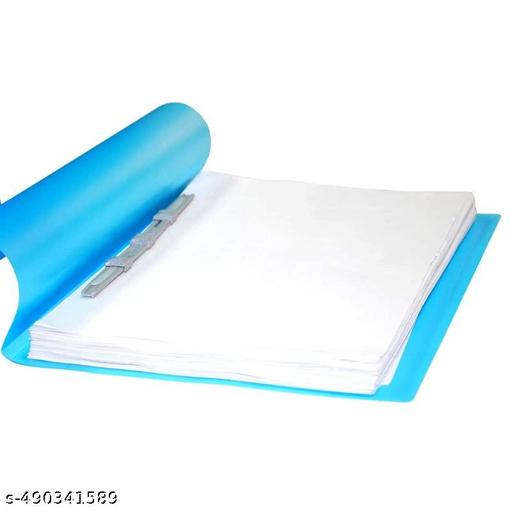 SPS (Pack of 5 Pcs A4 Size Assorted Super Line Transparent Presentation Report File Project File Folder Practical File Multicolour - Nova Cart