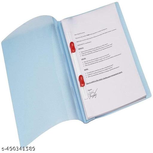 SPS (Pack of 5 Pcs A4 Size Assorted Super Line Transparent Presentation Report File Project File Folder Practical File Multicolour - Nova Cart