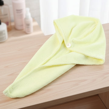 Quick Turban Hair-Drying Absorbent Microfiber Towel (1 Pc / Mix Design) - Nova Cart