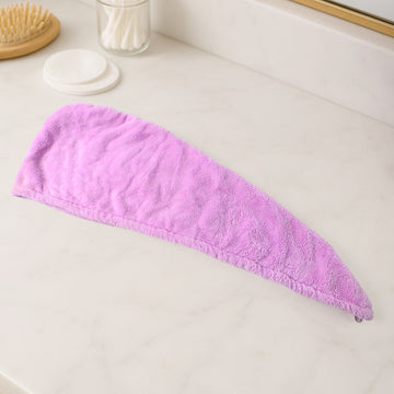 Quick Turban Hair-Drying Absorbent Microfiber Towel (1 Pc / Mix Design) - Nova Cart