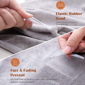 Quick Turban Hair-Drying Absorbent Microfiber Towel (1 Pc / Mix Design) - Nova Cart