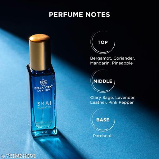 Bella Vita Skai + CEO Man + White Oud EDP Unisex Perfume Combo for Men and Women 3x20 ml - Buzx