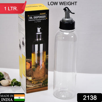 Oil Dispenser 1L – Clear Drip-Free Plastic Bottle | Vastate - CartCo.Online