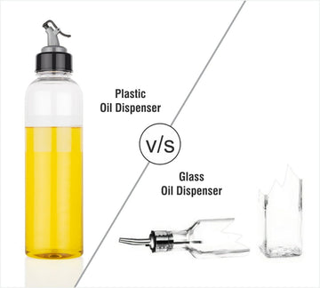 Oil Dispenser 1L – Clear Drip-Free Plastic Bottle | Vastate - CartCo.Online