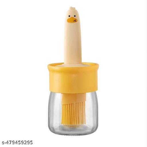 Oil Dispenser for Kitchen, 2 IN 1 Oil Dispenser Bottle with Silicone Basting Brush for Cooking Vinegar Sauce BBQ Grill Frying Baking,Air Fryer (pack of 1) - CartCo.Online