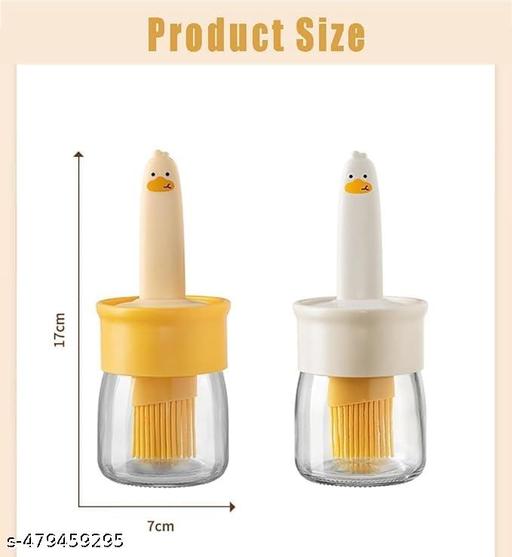 Oil Dispenser for Kitchen, 2 IN 1 Oil Dispenser Bottle with Silicone Basting Brush for Cooking Vinegar Sauce BBQ Grill Frying Baking,Air Fryer (pack of 1) - CartCo.Online