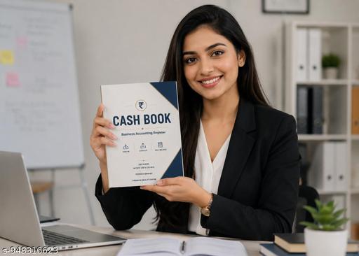 Premium Cash Book Register A4 Size – 200 Pages perfect binding 300 GSM soft cover bound - CartCo.Online