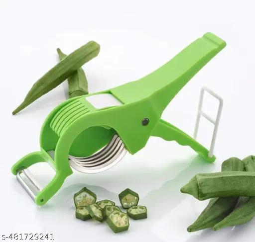  2 In 1 Veg Sharp Stainless Steel 5 Blade Cutter with Peeler for Kitchen Slicer and Peeler with Smart Locking System Vegetable & Fruit Grater & Slicer (Pack of 1) - CartCo.Online