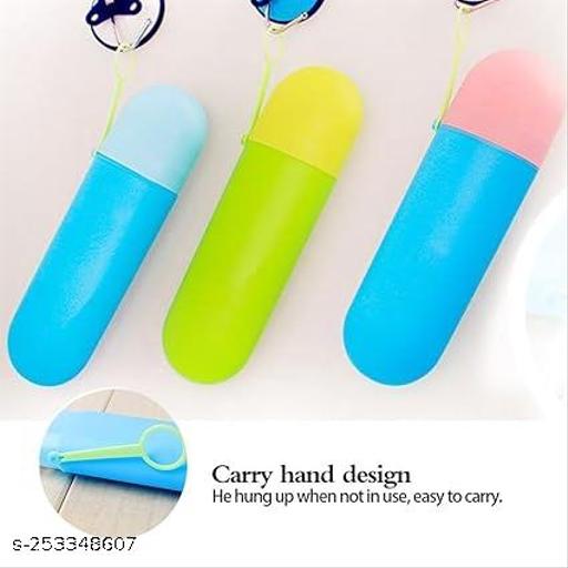 Abs Plastic Travel Toothpaste/Toothbrush Holder Box (2 Pcs, Multi), Toothbrush Container,  Tooth brush Cap, Caps, Cover, Covers, Case, Holder, Cases, travel, home use - CartCo.Online
