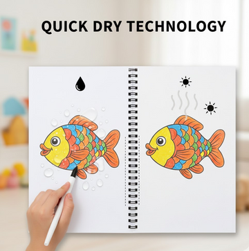 Magic Water Coloring Book – Reusable Mess-Free Fun for Kids | Inventive Play - CartCo.Online