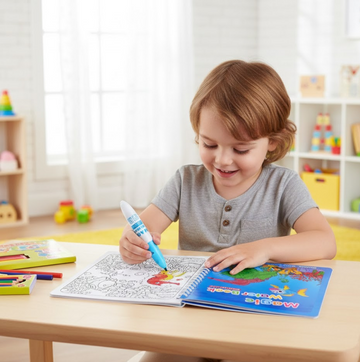 Magic Water Coloring Book – Reusable Mess-Free Fun for Kids | Inventive Play - CartCo.Online