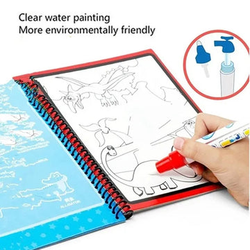 Magic Water Coloring Book – Reusable Mess-Free Fun for Kids | Inventive Play - CartCo.Online