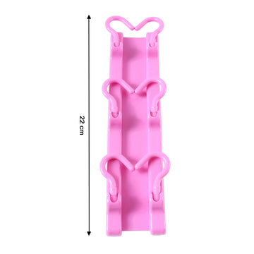 Multi-Purpose Hanging Organizer – 6 Durable Pink Hooks - CartCo.Online