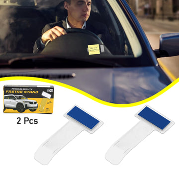 Fastag Holder for Car – Transparent Windscreen Card Stand (2 Pack) | Velvet Wheels - CartCo.Online