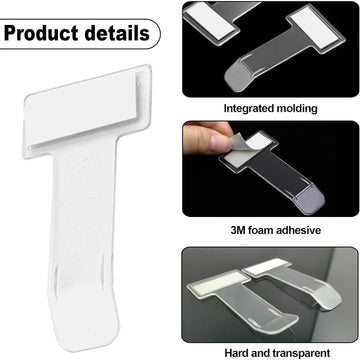 Fastag Holder for Car – Transparent Windscreen Card Stand (2 Pack) | Velvet Wheels - CartCo.Online