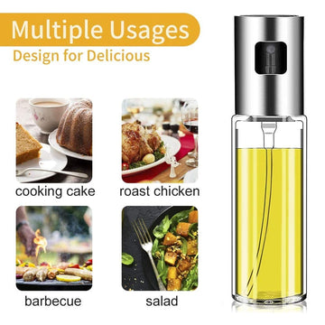 Oil Sprayer Dispenser – 100ml Glass Bottle for Cooking | Own Hydrate - CartCo.Online