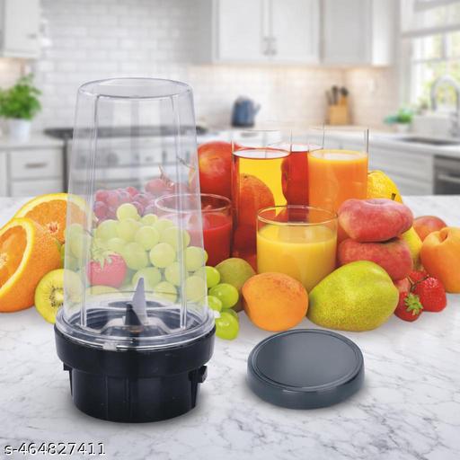 DARAZ Bullet Juicer Jars - Compatible with Traditional Mixer Heavy Quality Mixer Chutney Jar Suitable for Traditional Local & Branded Mixer which comes with 2 Lock & 4 Teeth Coupler, 500ml