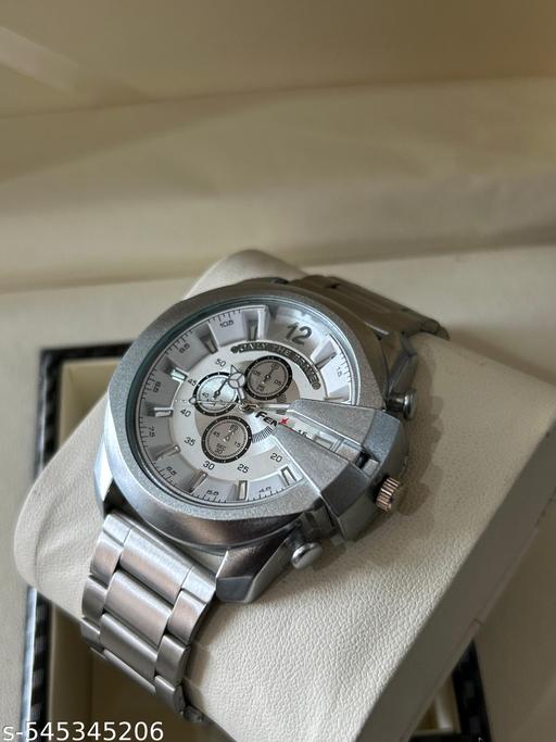 Trendy Round Analog Watch - For Men - Crispix 