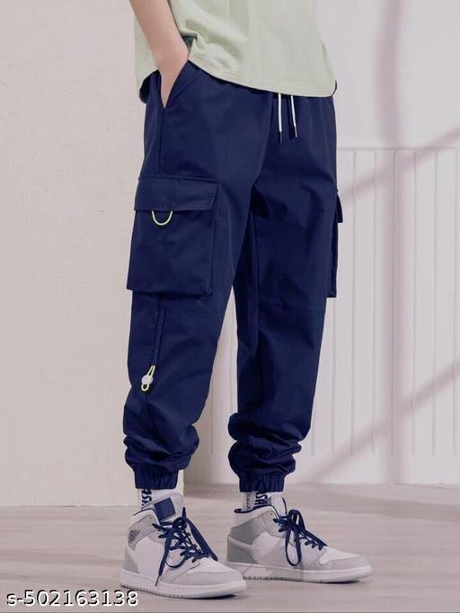 Unisex Baggy Fit Cargo Pants with Adjustable Drawstring - Crispix 