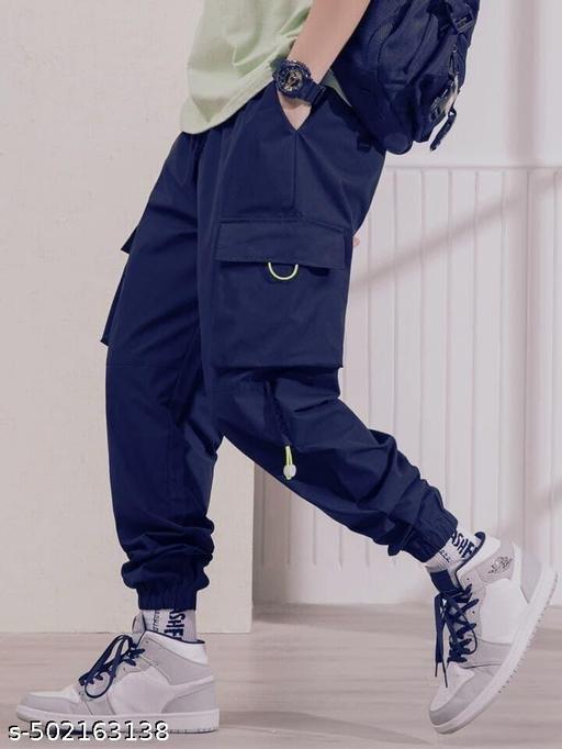 Unisex Baggy Fit Cargo Pants with Adjustable Drawstring - Crispix 