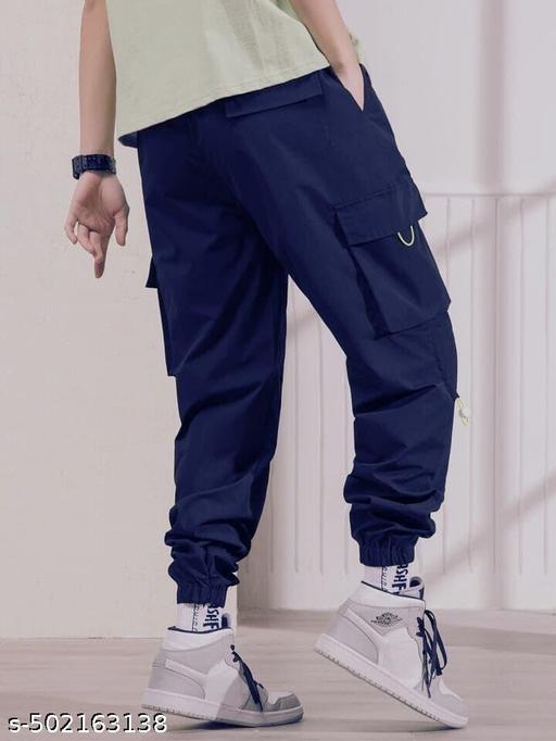 Unisex Baggy Fit Cargo Pants with Adjustable Drawstring - Crispix 