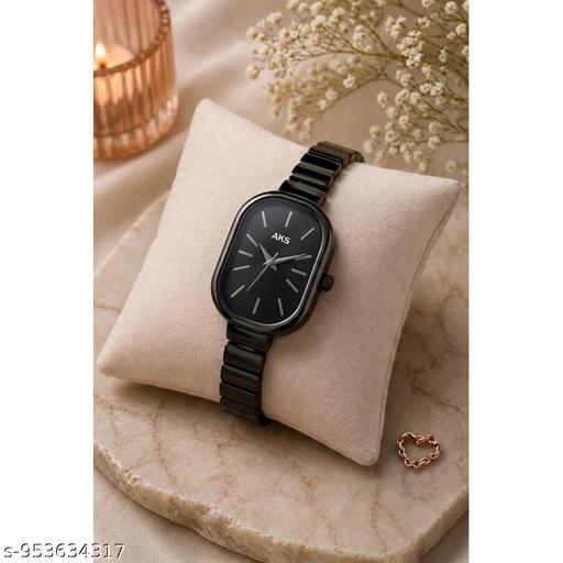 Luxury Women’s Wrist Watch – Elegant  Black Quartz Watch, Minimalist Ladies’ Fashion Timepiece" - Crispix 