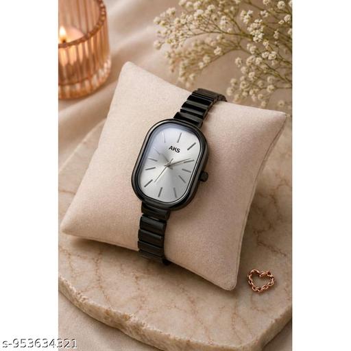 Luxury Women’s Wrist Watch – Elegant Black Quartz Watch, Minimalist Ladies’ Fashion Timepiece" - Crispix 