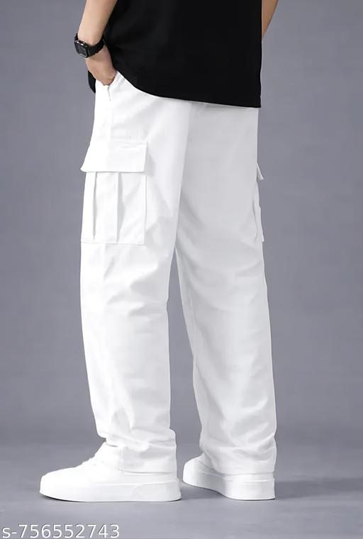 Men's Trendy Corduroy Cargo Pants | Loose Fit Side Pocket Trousers | Stylish Korean Streetwear for Boys" - Crispix 