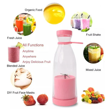 Portable Juicer Blender – 420ml Smoothie Maker with 6 Blades | Dabster - Crispix 