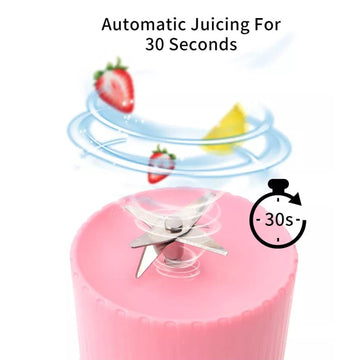 Portable Juicer Blender – 420ml Smoothie Maker with 6 Blades | Dabster - Crispix 