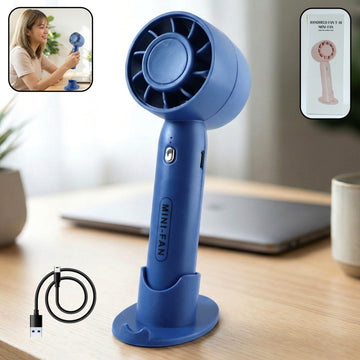 Rechargeable Mini Handheld Fan – Portable Personal Cooling - Crispix 