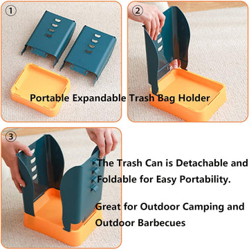 Expandable Waste Bin – Compact & Portable | Velvet Wheels - Crispix 