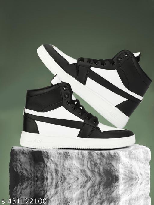 Letest Stylish Casual Party Wear Sneakers For Men & Boy(White) - Crispix 