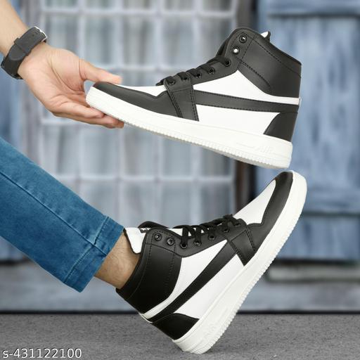 Letest Stylish Casual Party Wear Sneakers For Men & Boy(White) - Crispix 