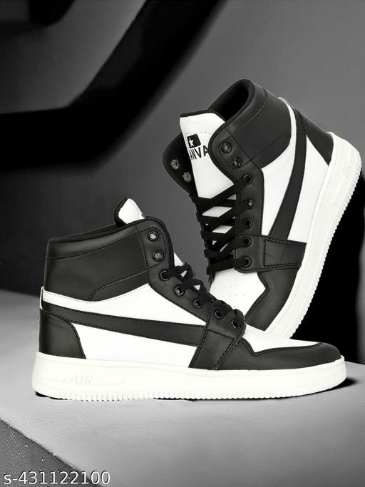 Letest Stylish Casual Party Wear Sneakers For Men & Boy(White) - Crispix 