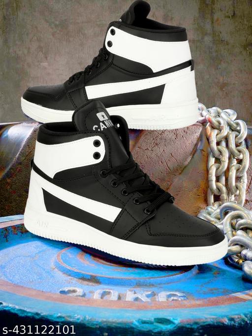 Letest Stylish Casual Party Wear Sneakers For Men & Boy(White) - Crispix 